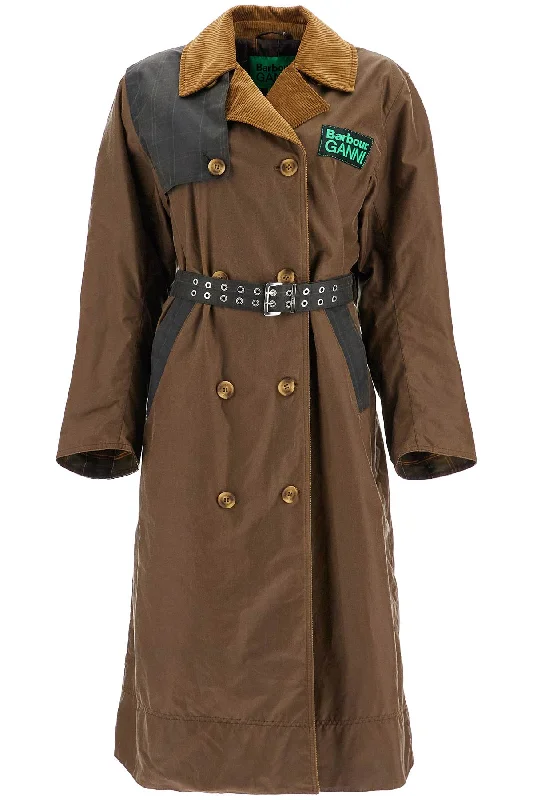 Barbour X Ganni Women's Waxed Cotton Trench Coat