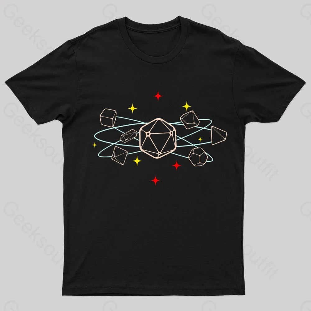 Dice Atom Tabletop RPG Geek T-Shirt