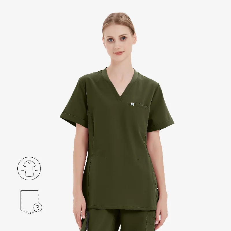 Evelyn V-neck Scrub Top