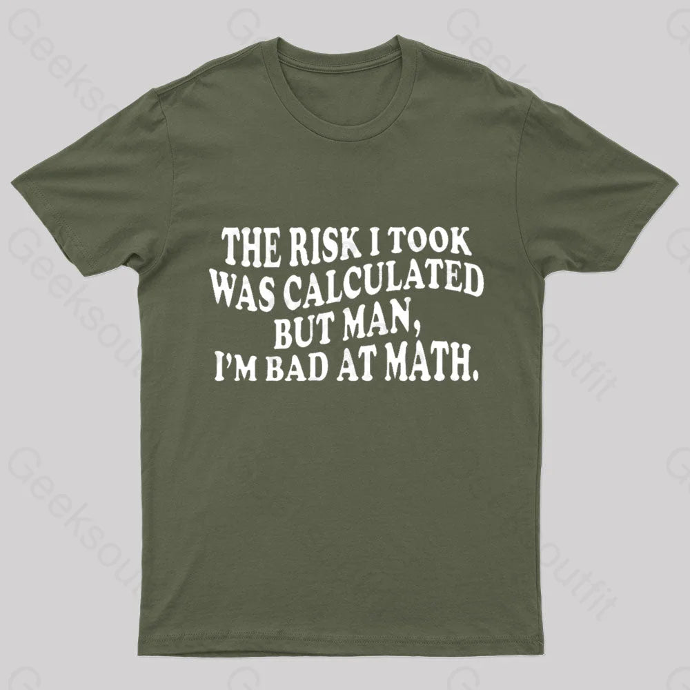 I'm Bad At Math Nerd T-Shirt