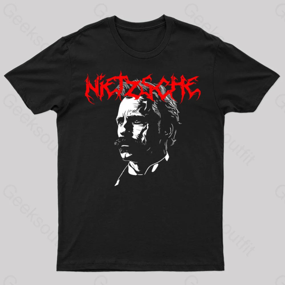 Nietzsche Black Metal Geek T-Shirt