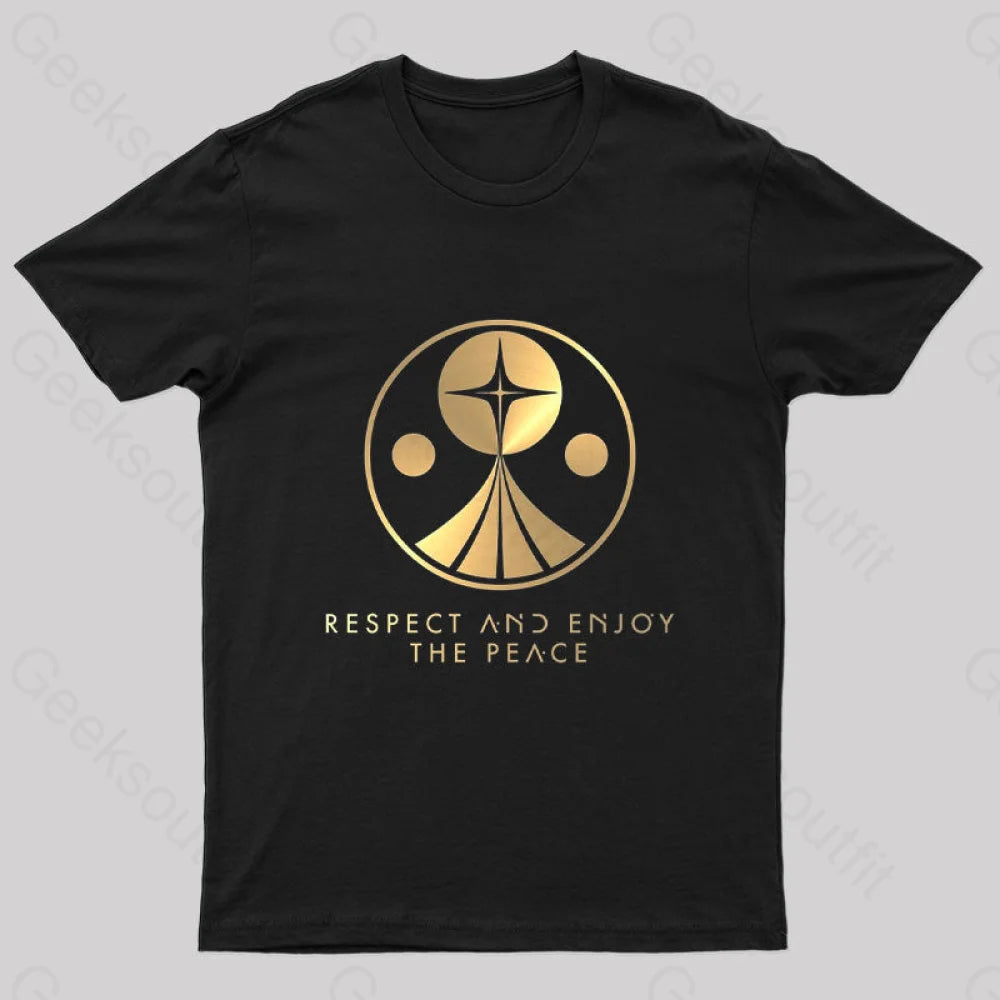 Respect and Enjoy the Peace Nerd T-Shirt