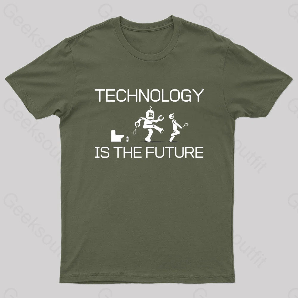 Technology Is The Future Nerd T-Shirt