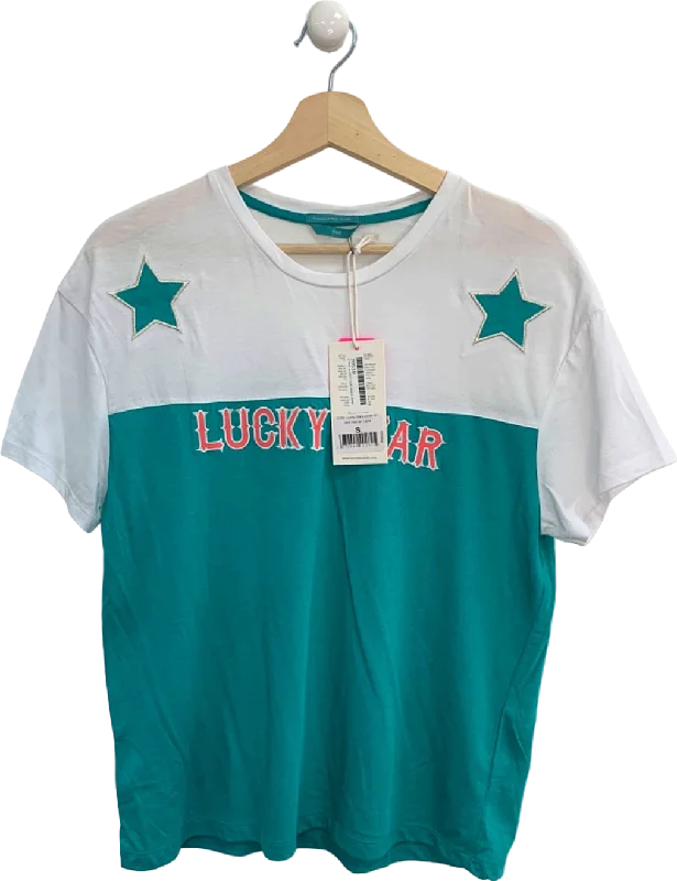 Colourful Rebel Blue/White Lucky Stars Loose Fit Shirt S