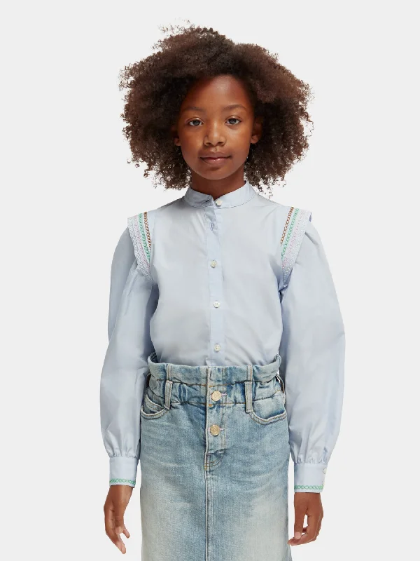 Kids - Cross stitch detailed shirt