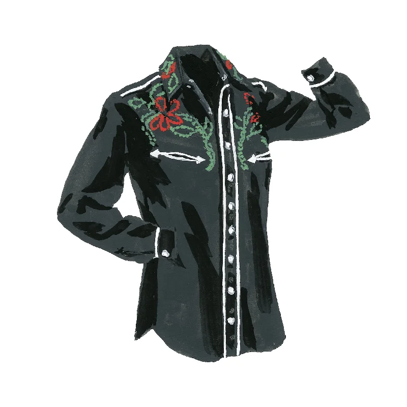 Embroidered Western Shirt