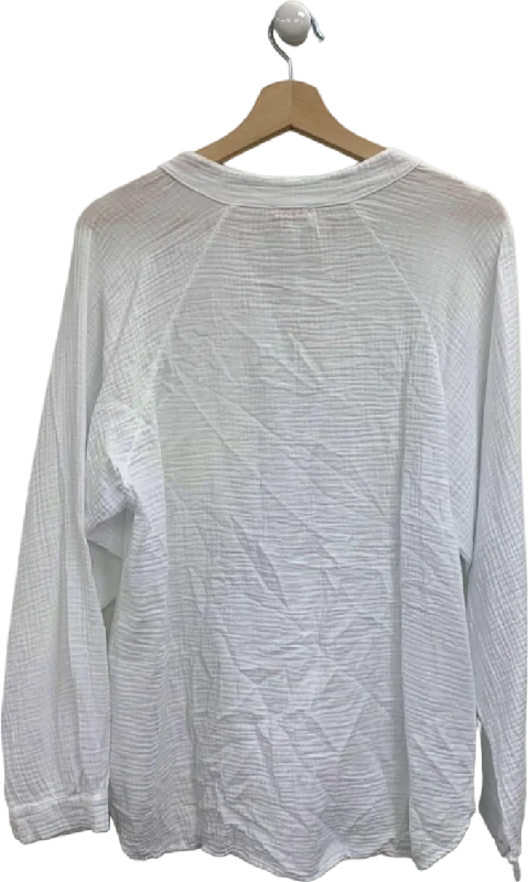 Lola Rae White Long Sleeve Shirt One Size