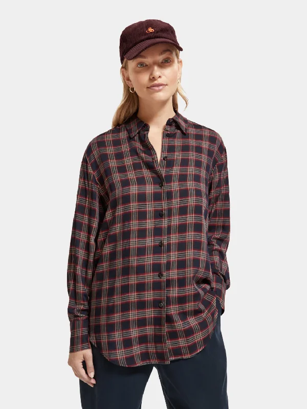 Relaxed-fit check shirt