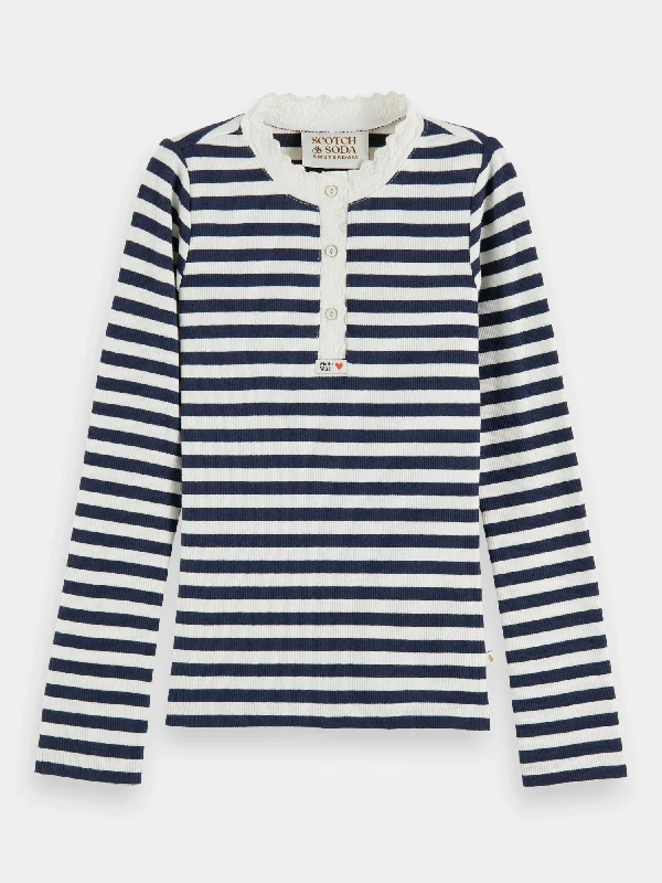 Kids - Striped long sleeved t-shirt