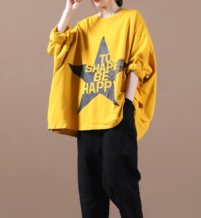 Women Cotton Tops Women Blouse Long Sleeves Loose Style Shirts H9505