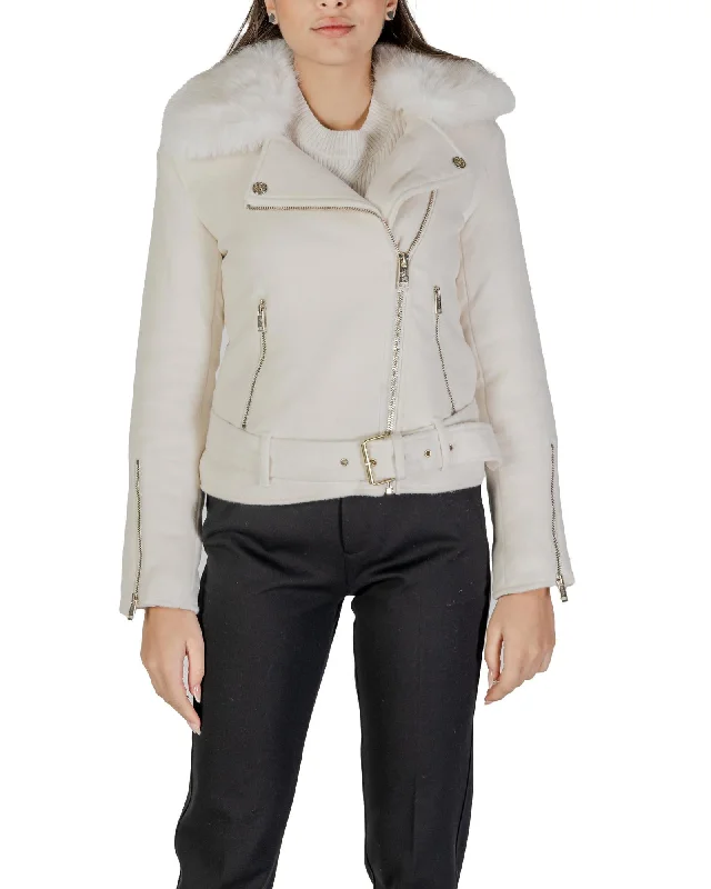 Guess V-Neck Zip-Up Jacket with Front Pockets